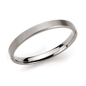 Boccia Brushed Titanium Bangle - 301-01